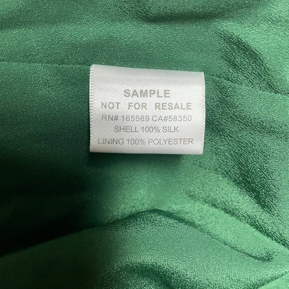 EQUIPMENT FEMME‎ Arya Green Silk Ruched Midi Dress Elegant Old Money Chic - Picture 15 of 16